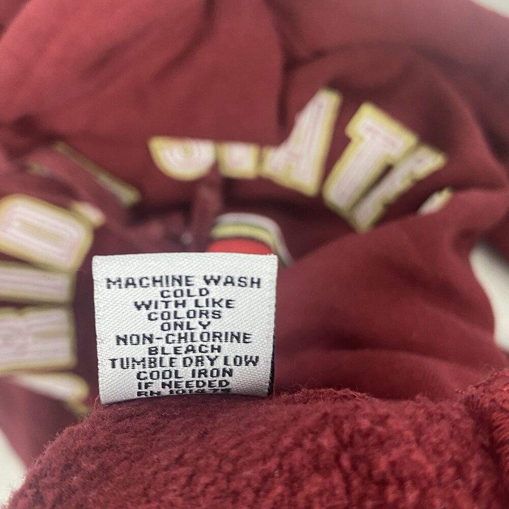 Florida State Seminoles Sweater Womens Large Red Logo Hoodie Pullover Casual - Picture 8 of 8